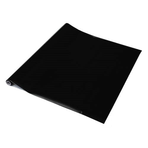 Image of 90cm x 2.1m dc fix MATT Black Sticky Back Plastic Vinyl wrap Film