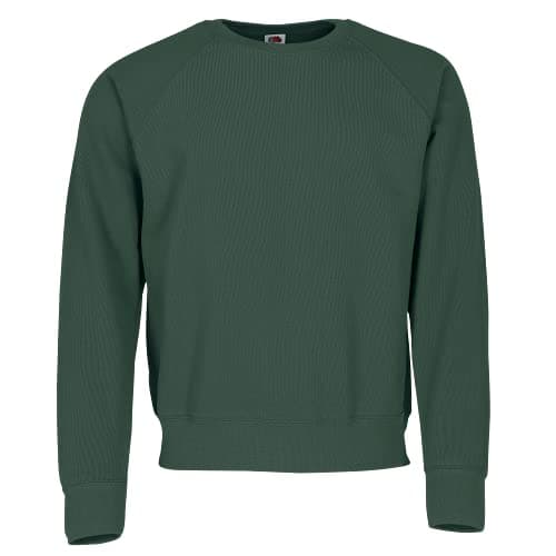 Image of Fruit of the Loom Men's Raglan Classic Sweater, Bottle Green, XX-Large