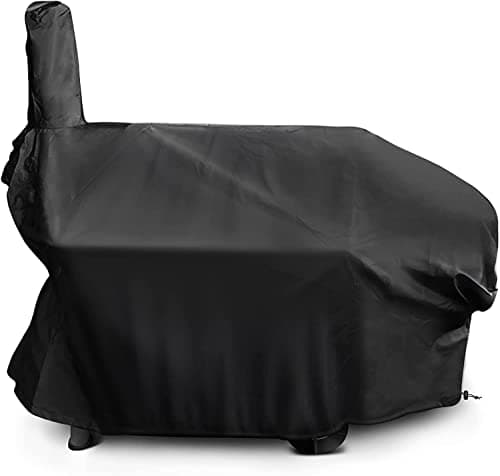 Image of Offset Smoker Cover Waterproof Charcoal Grill Cover, Outdoor Heavy Duty BBQ Cover, for Brinkmann Char-Broil Char Griller Oklahoma Joe Landmann,66 Inch,66 x 22 x 38 inches