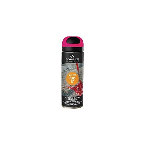 Image of Soppec Fluorescent Pink TP Temporary Marking Spray Paint Construction Survey