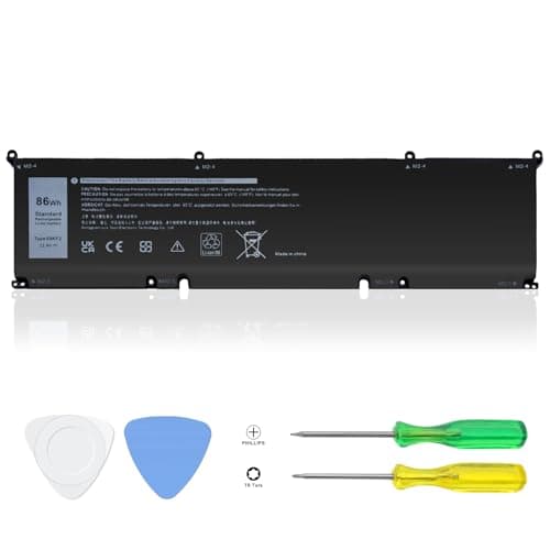 Image of 60Wh MXV9V Laptop Battery Compatible with Dell Latitude 5300 5310 7300 7306 7400 E5300 E5310 E7400 E7300 Latitude 5300/5310 2-in-1 Inspiron 7300/7306 2-in-1 Black Series P96G P97G P99G 7.6V