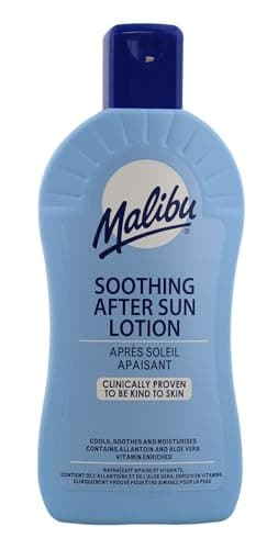 Image of Malibu Sun After Sun Soothing Moisturising Lotion, Cooling & Hydrating with Aloe Vera, Vitamin E & Allantoin, After Sun Moisturiser for Sun-Exposed Skin, Original, 400ml