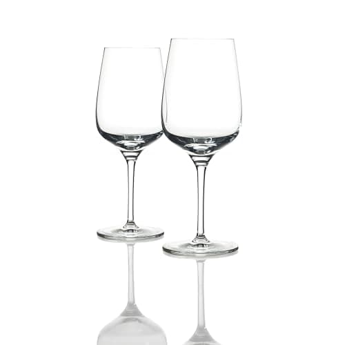 Image of Schott Zwiesel Pure Glassware Wine Glasses Set of 2-575ml Tritan Crystal Red Wine Glassware, Round Bowl, Dishwasher Safe