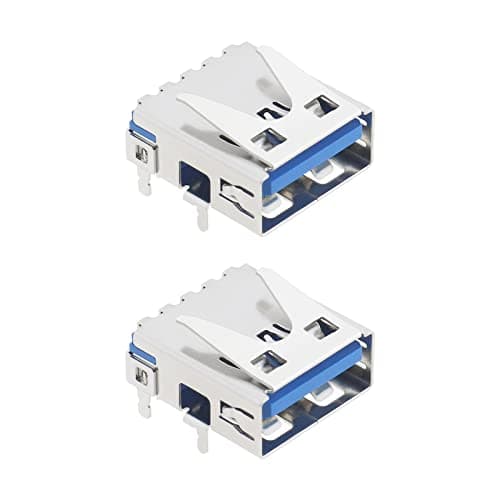 Image of Create idea 2Pcs Console USB Port Connector Replacement Compatible with PS5 Game Console USB Charging Port Electrical Accessories Metal