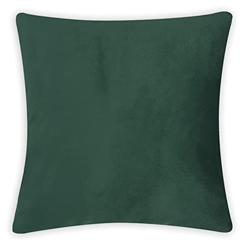 Image of 16 Inch Cushion Cover - Enhance Your Home Décor with Stylish and Comfortable Throw Pillow Covers 16x16 Bottle Green Cushion Cover 16 x 16 Set of 2 by A & A Fabrics