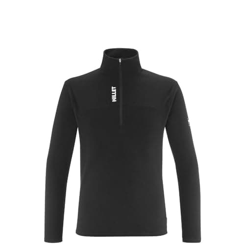 Image of MILLET - Men's UBIC Lightgrid 100% Recycled Fleece - Mountain - Hiking - Technical Black