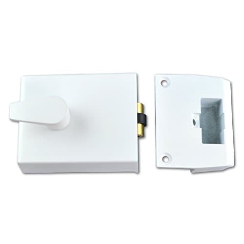 Image of Union White 60mm 1158 Rollerbolt Nightlatch- Case Only