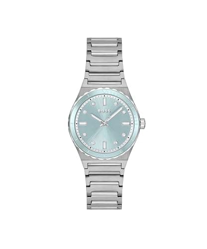 Image of BOSS Three Hand Quartz Movement Watch for Women Candor Ladies Sport Collection with Silver Stainless Steel Bracelet - 1502786