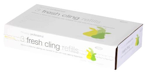 Image of Cling Film Refill box contains 3 x 12" rolls (300mm x 300m)