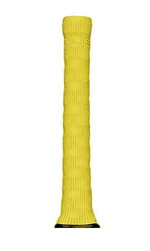 Image of Gunn & Moore GM Official HEX Premium Rubber Cricket Bat Grips, 1 Grip, Yellow, 12 Inches, Full Size