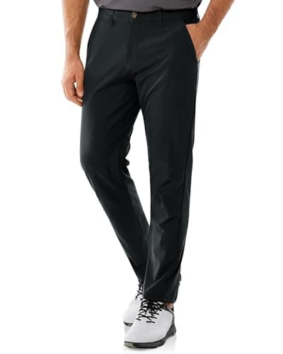 Image of 33,000ft Men's Golf Trousers Lightweight Golf Pants Stretch Quick Dry Breathable Work Causual Pants for Golfing with Pockets Black 36W*32L