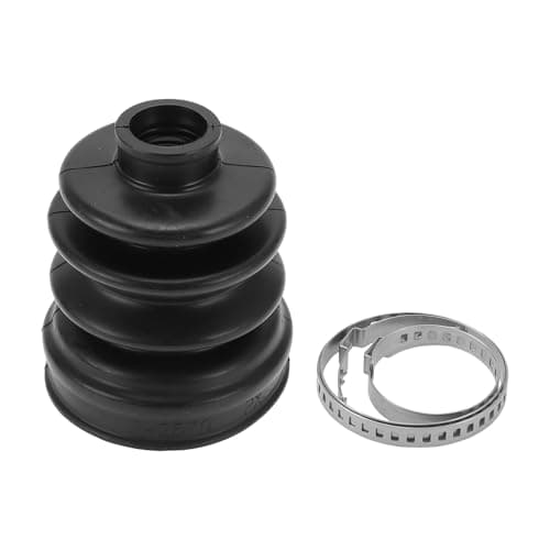 Image of Hihaha No.99634929100 CV Joint Boot Kit W/Clamps for Porsche 911 1999-2013 Outer Constant Velocity Joint Boot Strong Durable Rubber 1 Set Black