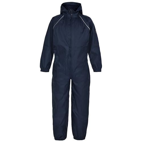 Image of Castle Clothing 323 Splash Away Kids Rain Suit Navy Blue Size 5-6