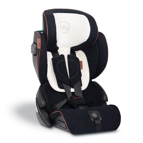 Image of RyRy Scallop Children's Compact Car Seat + Travel Bag - 15 Months to ~5 Years - Isofix or Top Tether/Seat Belt Fitting - Portable & Foldable for Toddlers and Kids