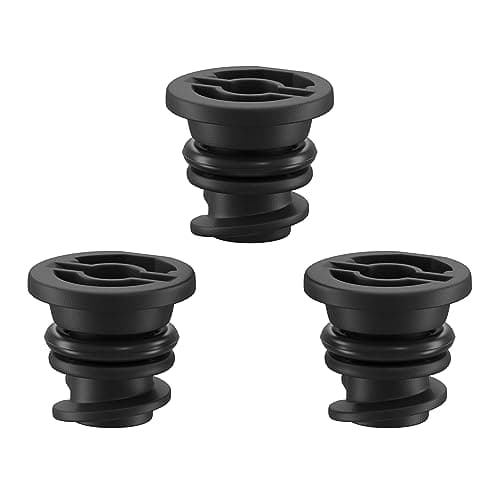 Image of 3pcs Oil Drain Plug Plastic with Rubber O-Ring Seal - OEM 06L103801 Replacement for Volkswagen Audi Porsche 2015-2024 Golf GTI Jetta Passat Tiguan Atlas A3 A4 A5 A6 Q3 Q5 Q7 TT Macan by AUTOMAJOR
