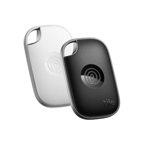Image of Tile by Life360 Pro - Powerful Bluetooth Tracker, Key Finder and Item Locator for Keys Bags, and More, Both iOS and Android Compatible, Phone Finder. Pack of 2 (Black/White)