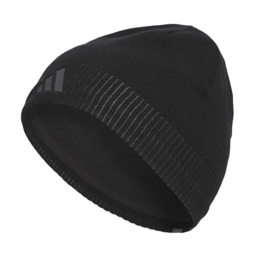 Image of adidas Men's Creator 3 Beanie Cold Weather Hat, Black/Carbon Grey/Onyx Grey, One Size