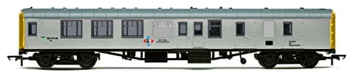 Image of Hornby Coach Car - R40213 Balfour Beatty, Mk1 BSK, Staff Coach, BDC 977165 - Era 9 Train Toy, 00 Gauge Carriage for Train Set, Rolling Stock Models for Adults - 1:76 Scale Model Gift