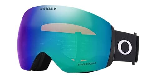 Image of Oakley Flight Deck Large Shield Ski Goggles, Matte Black, Anti-Fog, Interchangeable Lens, Helmet Compatible, UV Protection