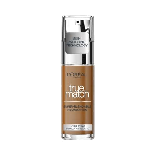 Image of L'Oreal Paris True Match Liquid Foundation, Skincare Infused with Hyaluronic Acid, SPF 17, Available in 40 Shades, 8N Cappuccino, 30 ml