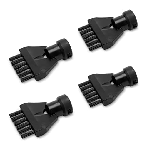 Image of Kärcher Original Grout Brush Set with 4 Brushes for All Karcher SC EasyFix and Deluxe Steam Cleaners, Black