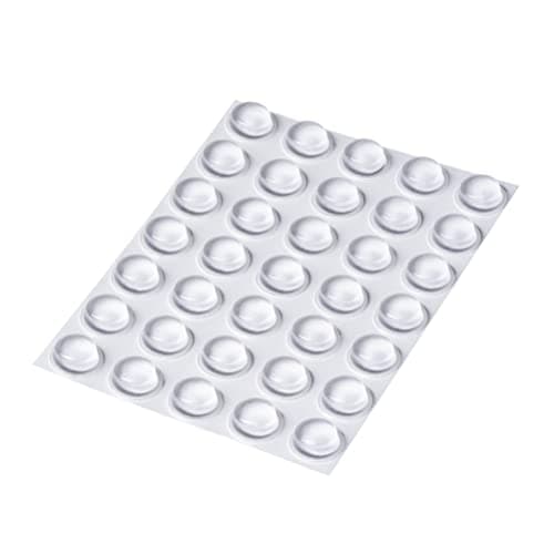 Image of Happy Bananas Self Adhesive Clear Domed Bumper Stops, Surface Protection Rubber Feet for Vases, Electronics, Crafts - 11.1mm x 5mm (35)