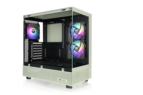 Image of Thermaltake View 270 Plus TG ARGB Matcha Green Mid Tower E-ATX Case; 3x120mm ARGB Fans Included; Support Up to 360mm Radiator; Front & Side Dual Tempered Glass Panel; CA-1Y7-00MEWN-01; 3 Year Warranty