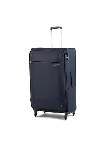 Image of Samsonite Base Boost - Soft Luggage Suitcase 78 cm Large, Trolley Case with 4 Wheels, TSA Lock, Lightweight & Expandable, 105 L, Navy Blue