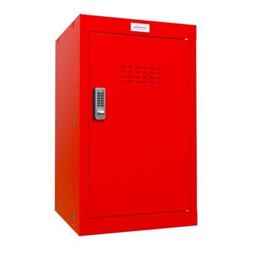 Image of Phoenix CL0644RRE Size 3 Red Cube Locker with Electronic Lock