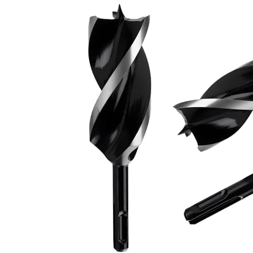 Image of MOXPIFY Extra Long 40mm x 155mm Auger Drill Bit SDS Plus, SDS Wood Auger Drill Bits for Woodworking