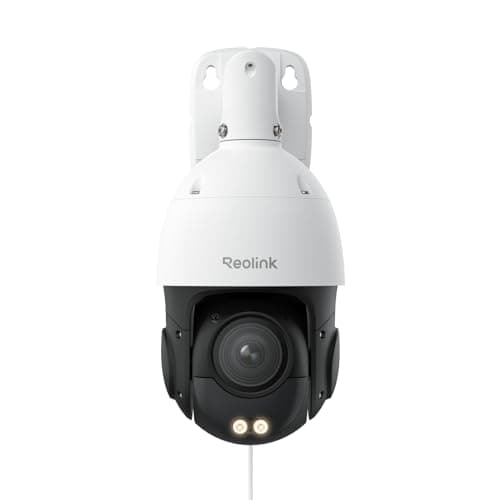 Image of Reolink Smart 4K/8MP UHD PTZ Dome Security Camera with Cutting-Edge 16X 3D Optical Zoom, Spotlights Color Night Vision, Person/Vehicle/Animal Detection, Two-Way Audio, 24/7 Recording, RLC-823S2
