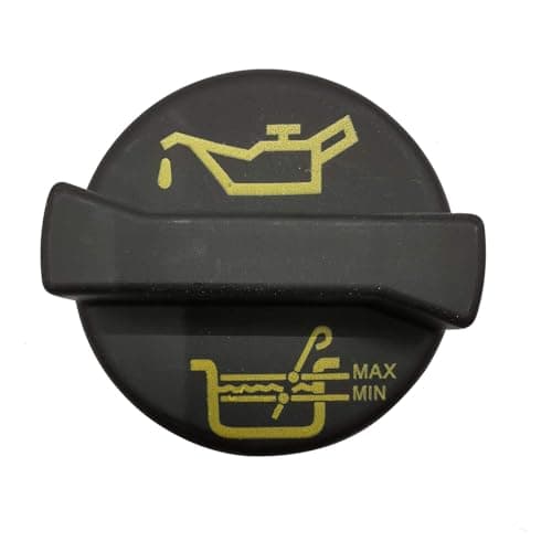 Image of For Fiat 71740676 Oil Filler Cap, Black, Compatible with Fiat 500, Grande Punto, Punto Evo, Idea, Panda