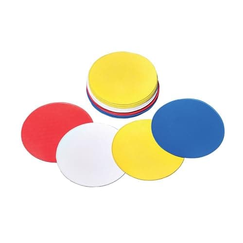 Image of Mitre Flat Space Marker Cones | Set of 20 | Training Equipment | Sports Markers | Field Equipment Markers