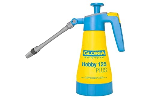Image of Gloria Hobby 125 Plus Pressure Sprayer - 1.25 L Garden Sprayer | For Applying Vinegar Acid | Acid Resistant | Swivel Nozzle