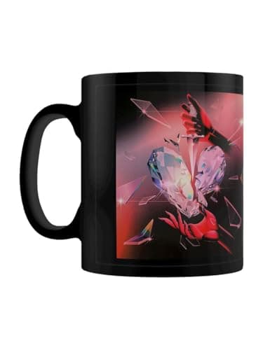 Image of The Rolling Stones Diamond Mug (12cm x 10.5cm x 8.7cm) (Black/Red)