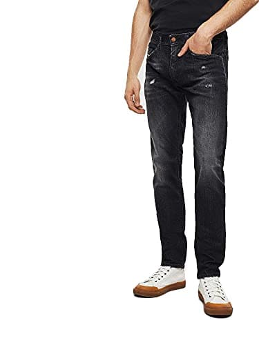 Image of Diesel Men's Thommer-x L.30 Jeans, 02 Black Denim, 30