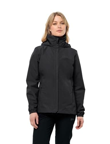 Image of Jack Wolfskin Womens Stormy Point 2L Jacket - Black - M