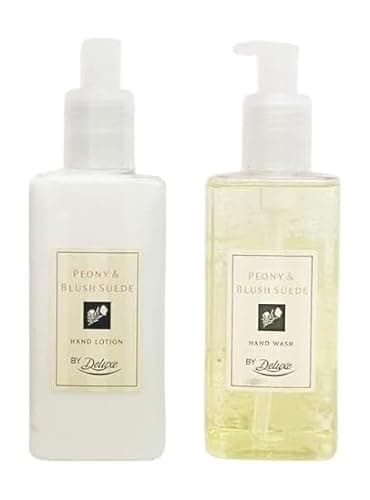 Image of ark future By Deluxe Hand Wash & Lotion | Moisturizing Hand Care Duo | 250mL x 2 [Bundle] (Pack of 2, Peony & Blush Suede - Hand Wash & Lotion)