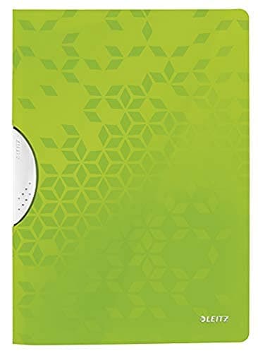 Image of Leitz 41850054 A4 ColorClip File, 30 Sheet Capacity, Flexible Plastic, WOW Range, Green