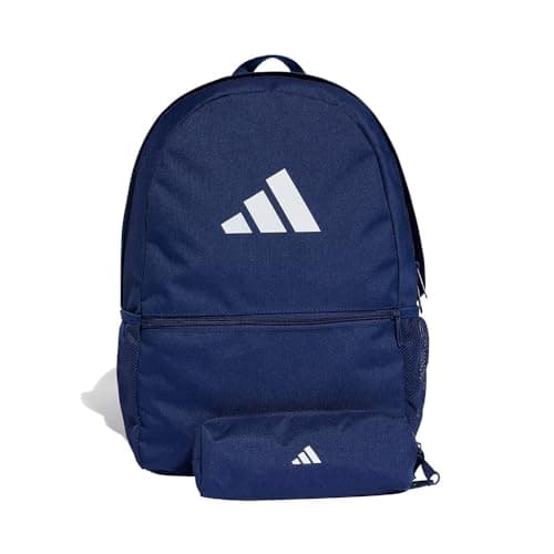 Image of adidas Unisex BACKPACK WITH PENCIL CASE, dark blue/white, One size