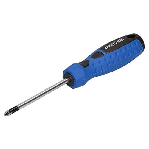 Image of PH1 x 75mm Phillips Cross Headed Screwdriver with Magnetic Tip Rubber Handle