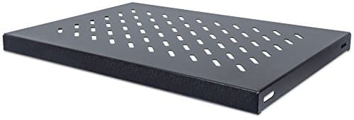 Image of Intellinet 19 Inch Fixed Shelf, 1U, 345 mm Depth, Max 50 kg, Black