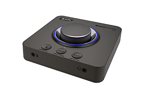 Image of Creative Sound Blaster X4 Hi-Res 24bit/192kHz External USB DAC and Amp Sound Card, Super X-Fi, Multi-Channel, 7.1 Discrete Surround, Optical-in, Optical-out, Line-in, Mic-in, Headset-in for PC and Mac