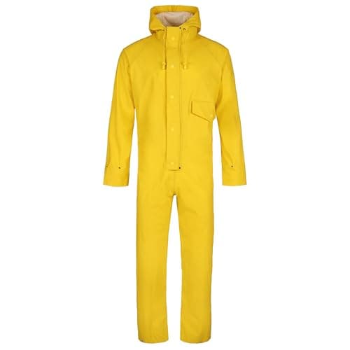 Image of Fort - Flex Coverall - Yellow Overalls - Large - Waterproof Overalls - Coverall Boilersuit - Overalls Men - Durable Mens Coveralls - Comfortable Workwear - Work Overalls for Men