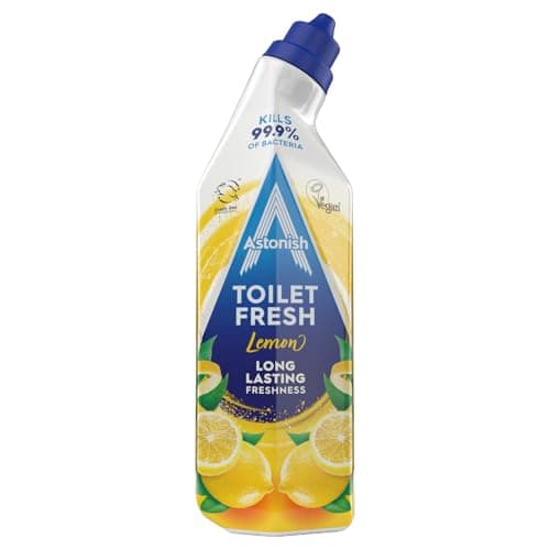 Image of Astonish Toilet Fresh Gel, Kills 99.9% of Bacteria, Limescale Prevention, 750ml, Lemon