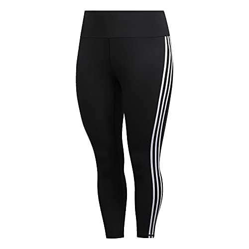 Image of adidas Women's Believe This 2.0 3-Stripes 7/8 Tights Black/White