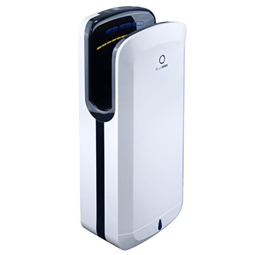Image of BLUEDRY JET BLADE Hand Dryer - Hands-in Drier - High Speed Intelligent Heating HEPA Filter (White/Black)