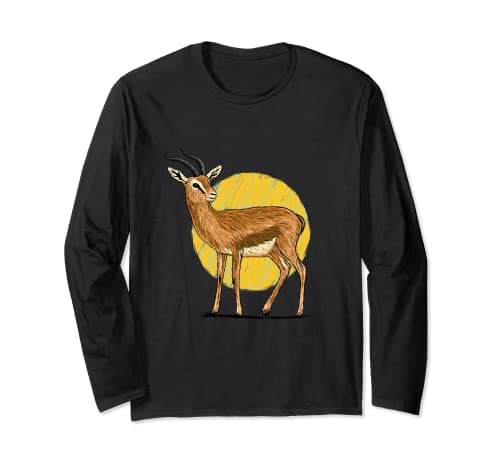 Image of Great Gazelle Thomson Gazelle Savannah Desert African Long Sleeve T-Shirt