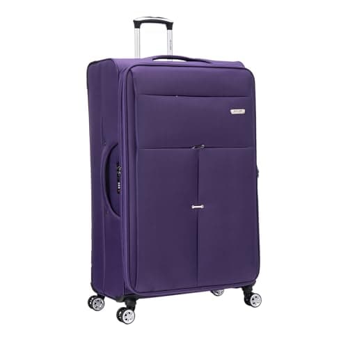 Image of Extra Large Suitcase 32" Super Lightweight Luggage 20% Expandable 4 Wheels Spinner 3-Digit Combination Lock Soft Shell Luggage Check in for 30kg