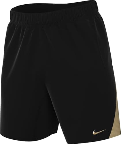 Image of NIKE Men's M Nk Df Strk Short Kz Trouser, Black/Black/Jersey Gold/Metallic Gold, S